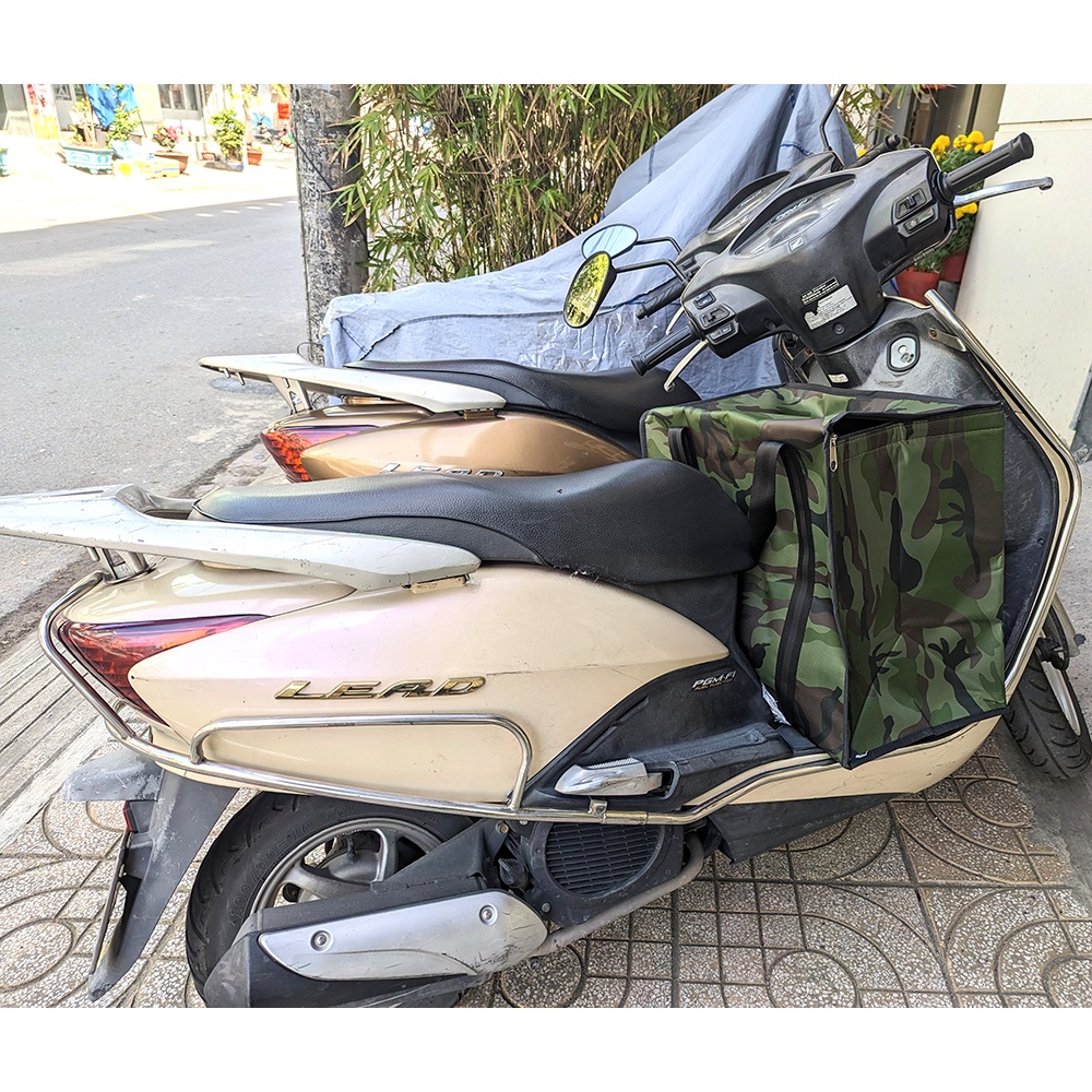 Túi giữ nhiệt lớn hình hộp, vải bố dầy 50x30cm CAO 50cm tx100