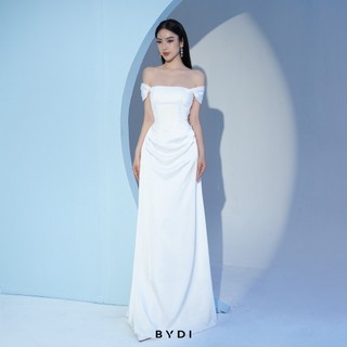 Váy trễ vai cách điệu nữ chất liệu cao cấp, đầm nữ thiết kế sang trọng bydi design | esme dress