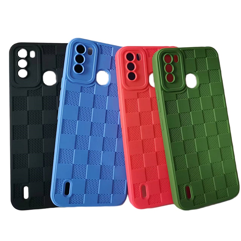 Ốp Lưng Họa Tiết Ca Rô Dành Cho Điện Thoại Itel Vision 1 Pro S16