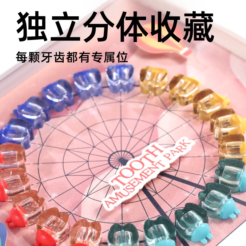 Hộp Lưu Trữ Răng Sữa Em Bé In Hình Phi Hành Gia Hoạt Hình Trang Trí