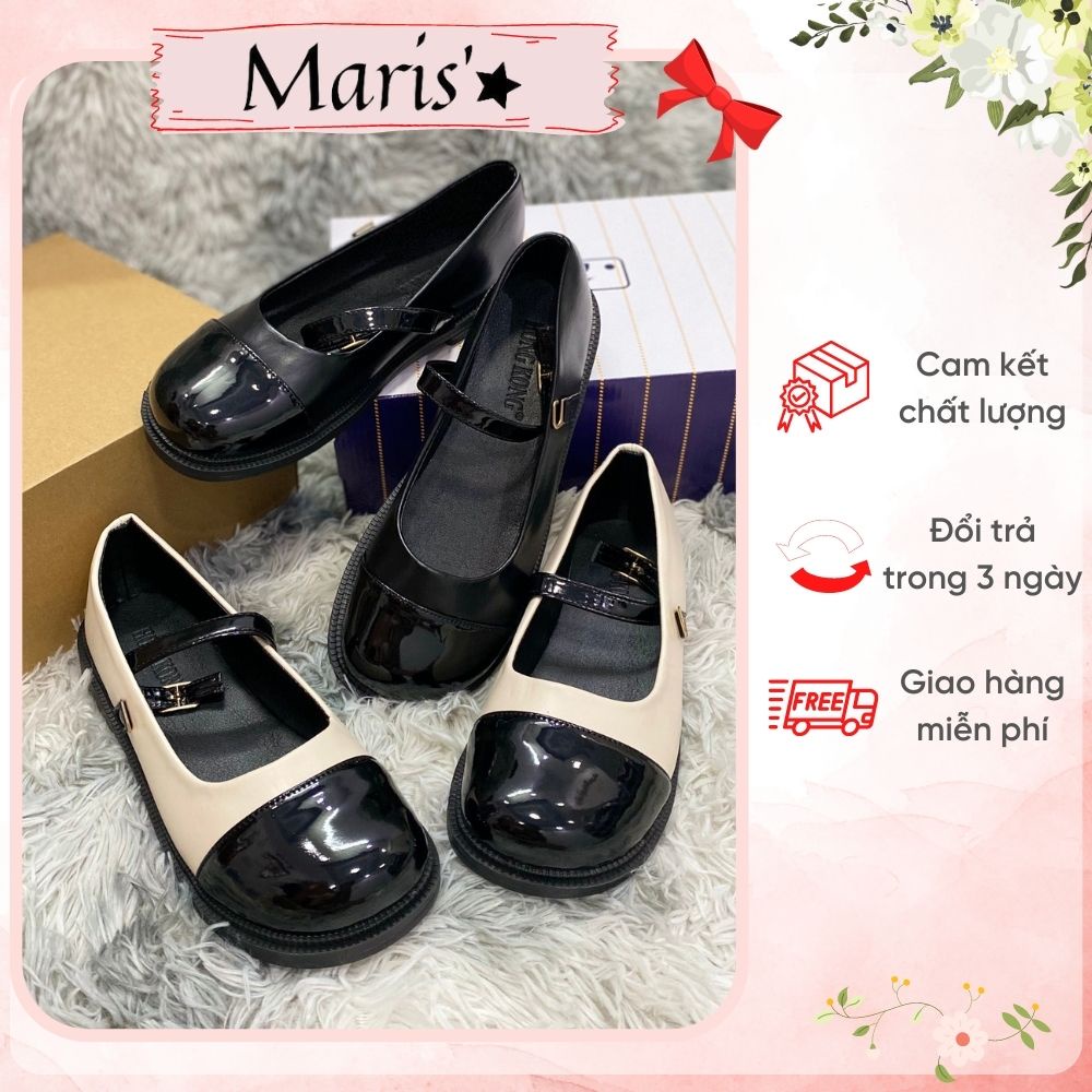 Giày búp bê nữ mũi bóng ⚡ GIÁ SỐC ⚡Giày bệt lolita đế bằng cute 2 màu, phong cách Ulzzang thời trang, mẫu hotrend 2023