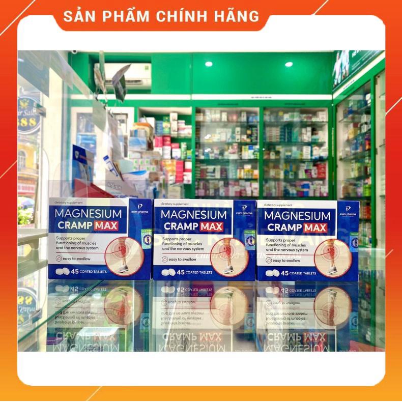 ✅ MAGNESIUM CRAMP MAX - Viên Uống Ngăn Chuột Rút, Co Cơ, Tê Bì Chân Tay, Mỏi Cơ Bắp, Bổ sung Vitamin Cho Cơ Thể