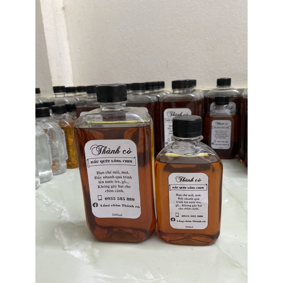 Dầu Quét Lồng Chim Thành cò chai 500ml