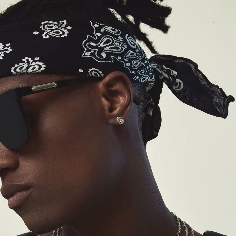 Bông Tai Mạ Bạc 925 Hình Đô La Phong Cách Âu Mỹ hip hop Thời Trang Cho Nam Và Nữ