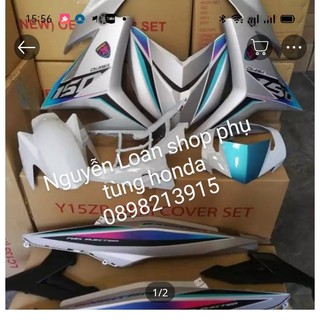 Yamha - dàn áo exciter 150 màu bạc xám, xanh lục hàng zin chính - vjc sài gòn
