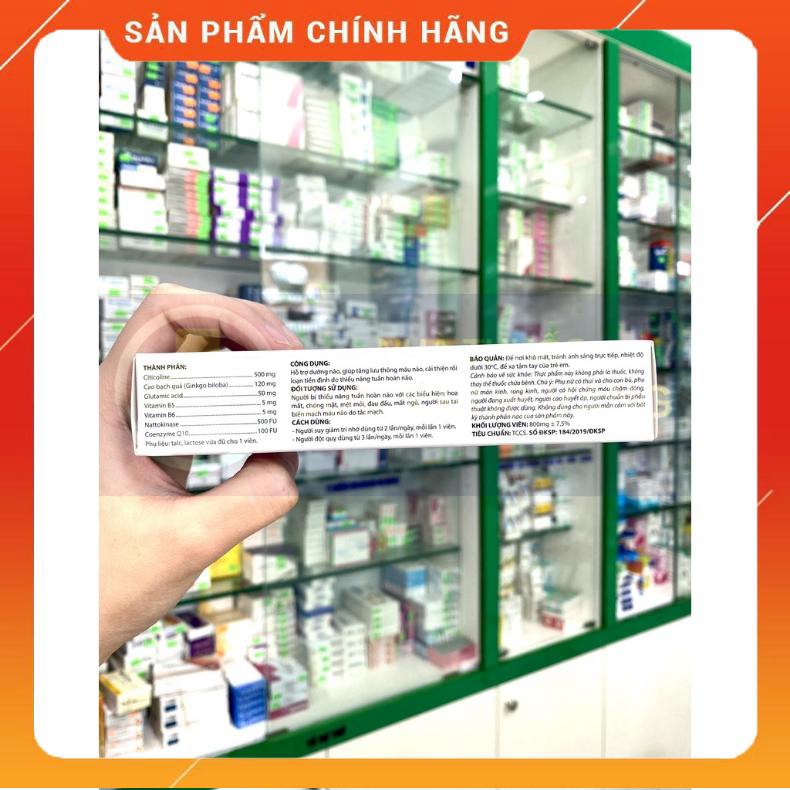 ✅ OCETIN Citicolin 500mg - Viên Uống Bổ Não Cho Người Sau Tái Biến Mạch Máu Não, Rối Loạn Tiền Đình