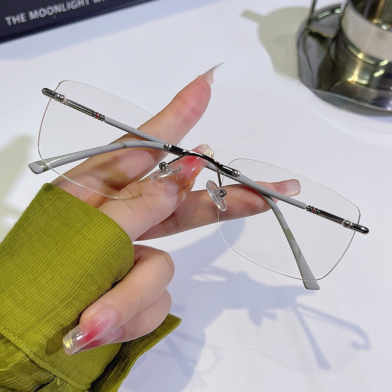 Kính Mát Gọng Kim Loại Cao Cấp Chống Ánh Sáng Xanh Hàng Mới Dành Cho Nam Và Nữ