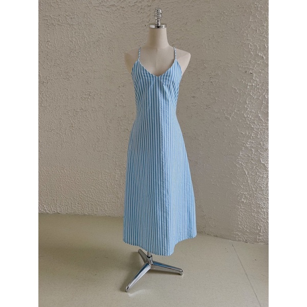 WHITELAZZ | Đầm hai dây hoạ tiết sọc - Camila Strappy Dress