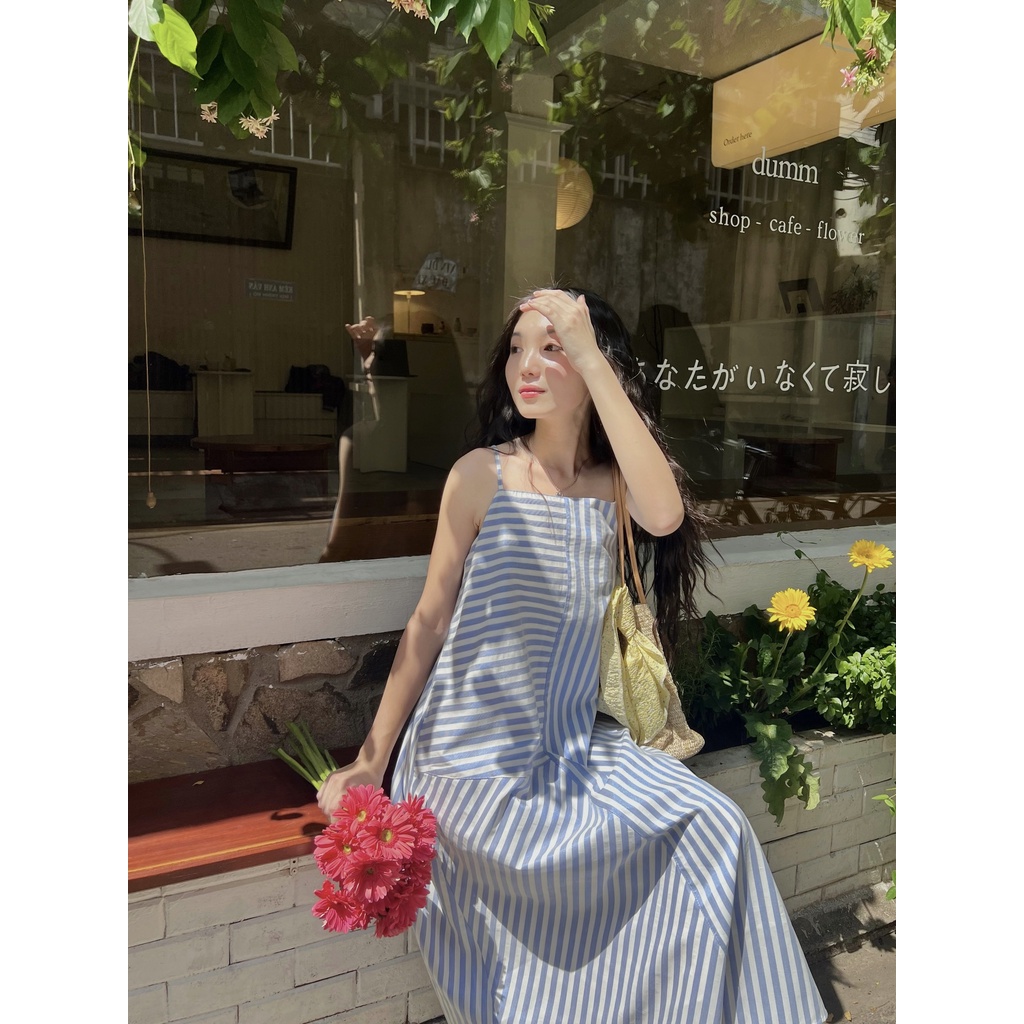 Đầm hai dây dài có sọc LILY DRESS