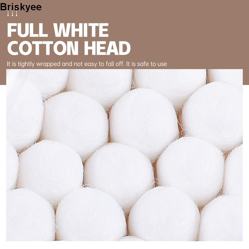 🎶Tăm bông 100 que thân gỗ ngoáy tai ,nặn mụn