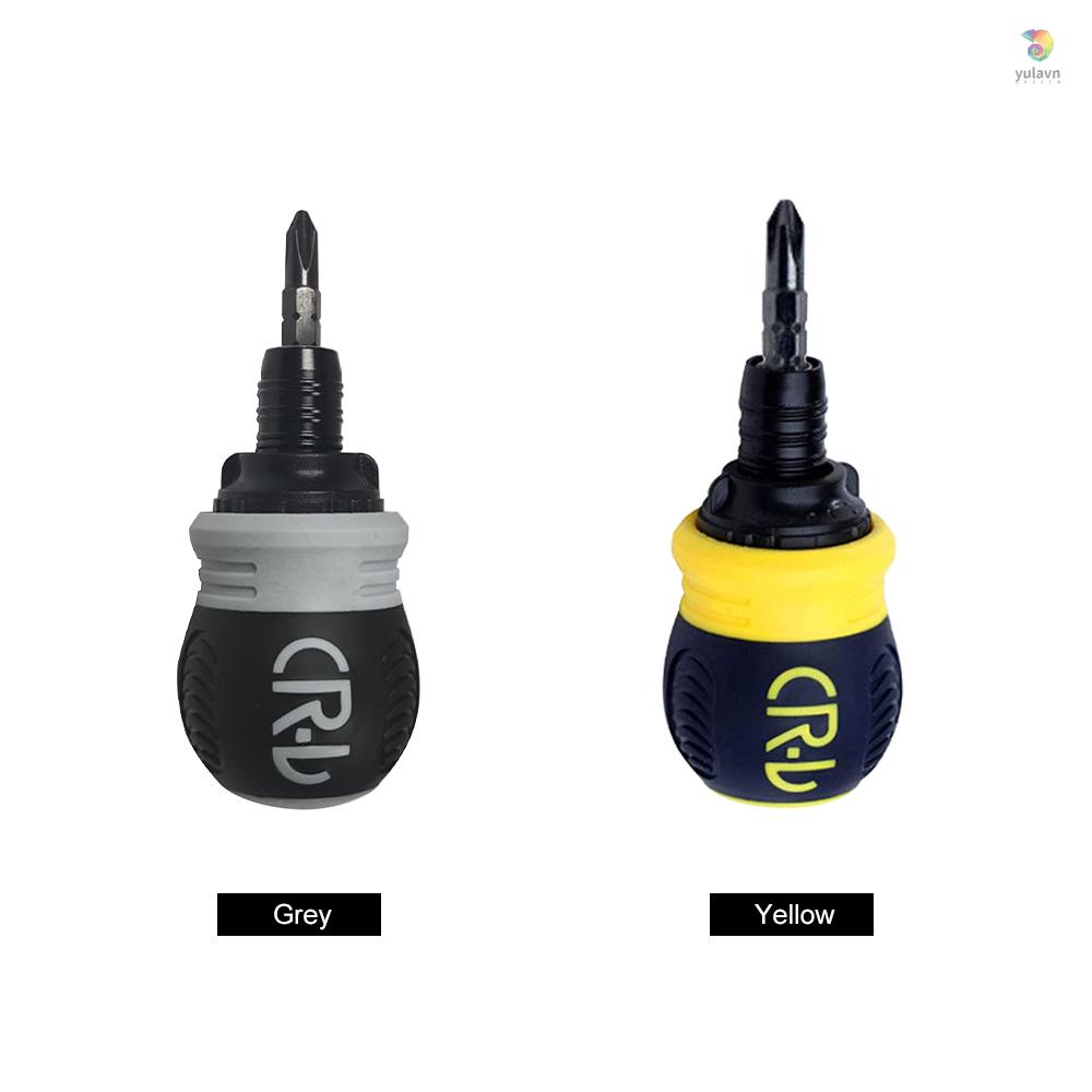 Tua Vít Hai Đầu Thu Gọn Được yulavn) Stubby Có Rãnh Và Tua Vít Chéo Dùng Để Sửa Chữa Điện Tử Trong Nhà