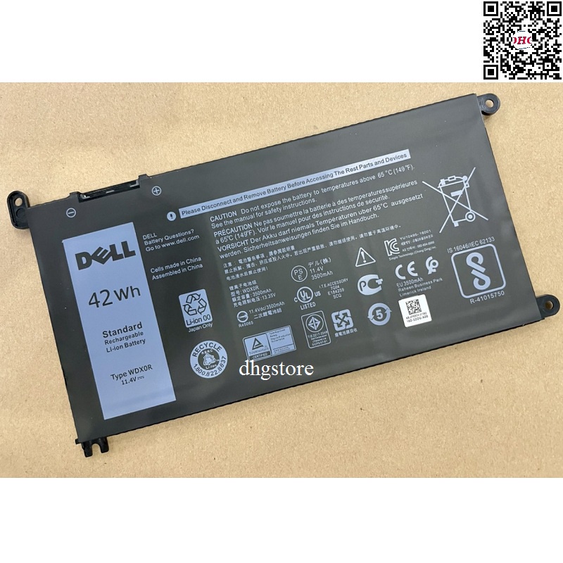 Pin laptop Dell Inspiron Vostro7460 7560 7569 7570 7579 7580,Latitude3180 3189 3190 3390 3480 3490 3580 3590 WDXOR WDX0R