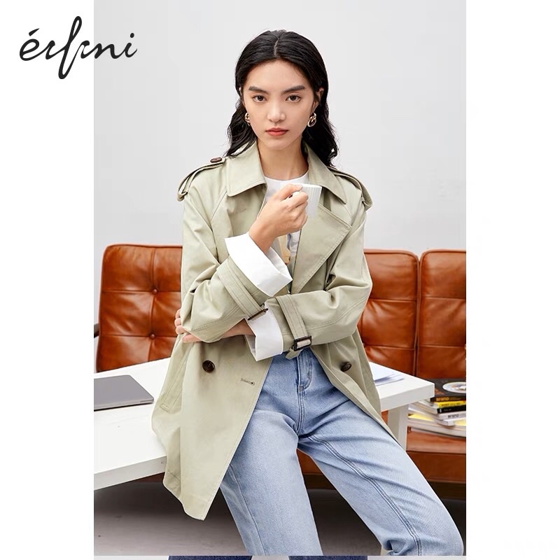 Áo khoác kaki xanh Eifini