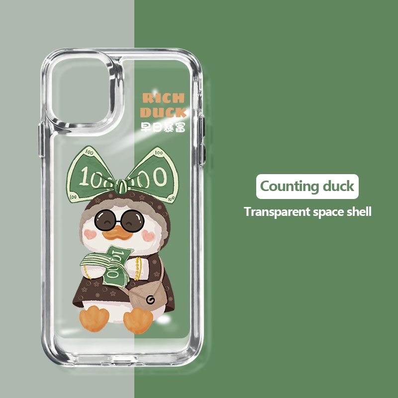 Ốp Điện Thoại DecoPhone Acrylic tpu acrylic Hình Vịt Cho iphone 6 6s 7 8 plus x xs max se 11 12 13 14 15 pro max plus
