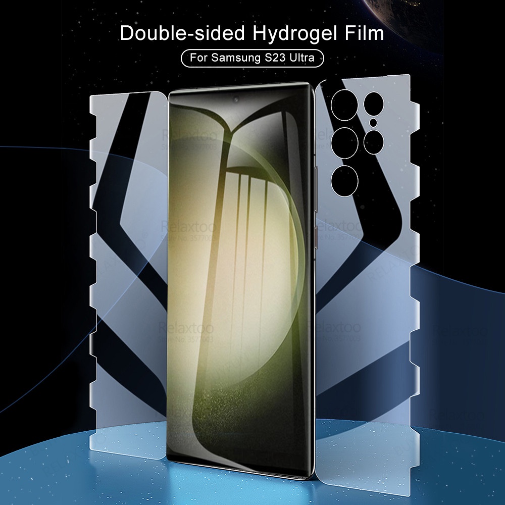 360° Miếng Dán Hydrogel Mềm Bảo Vệ Màn Hình Cho Samsung Galaxy S23 Ultra S 23 Plus S23Plus S23Ultra 5G Kính