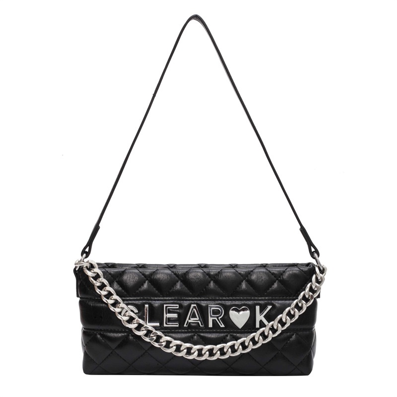 Túi Đeo Chéo Thêu Họa Tiết Đường Kẻ Đính Đá Mẫu Mới 2023 Thời Trang Cho Nữ