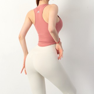 Áo Tập Yoga Gym Naqi A-613 Áo Thun Poly Cao Cấp 2 lớp Có Mút Lót Cố Định Áo Vạt Bầu Siêu Tôn Dáng