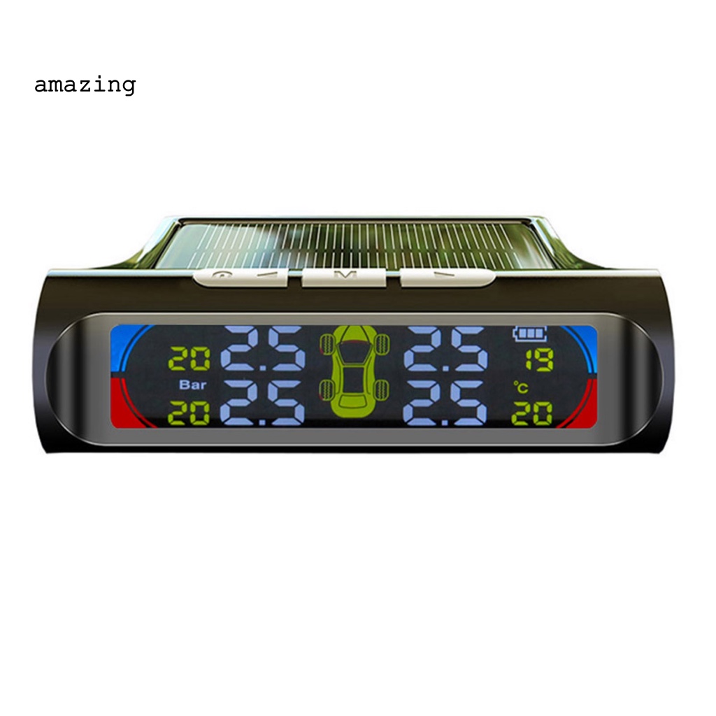 Hệ Thống Báo Động Áp Suất Lốp Xe Hơi Kỹ Thuật Số Cảm Biến Áp Suất Năng Lượng Mặt Trời ABS Không Dây