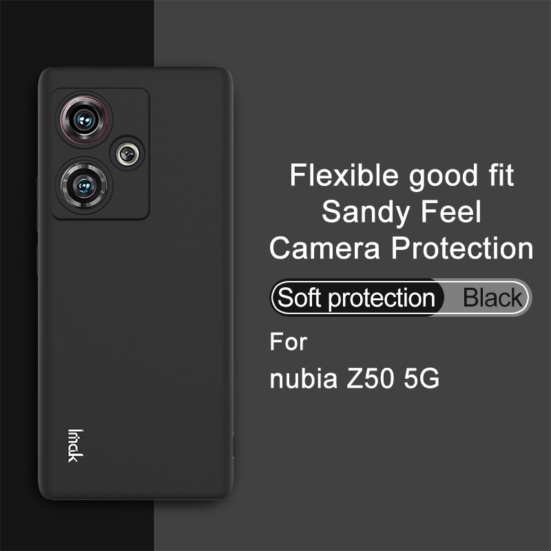 Ốp Điện Thoại TPU Dẻo Siêu Mỏng Màu Nhám Mờ Kèm Dây Đeo Cho ZTE Nubia Z50 5G