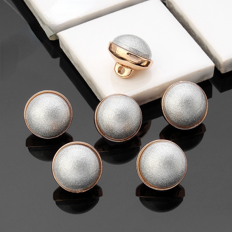 Set 5 Nút Tròn Đính Ngọc Trai Giả 10MM