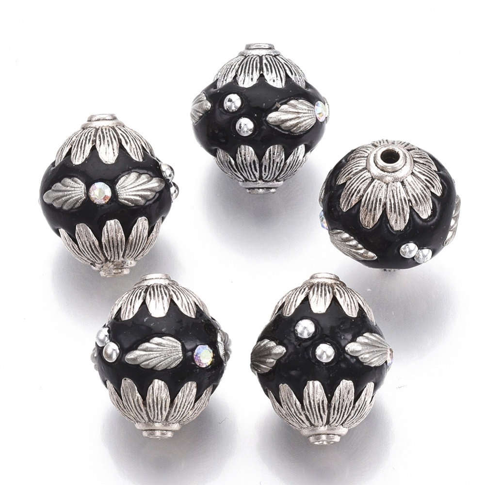 Set 5-10 Hạt Bạch Kim Hình Oval 22.5x17mm: 3.2mm