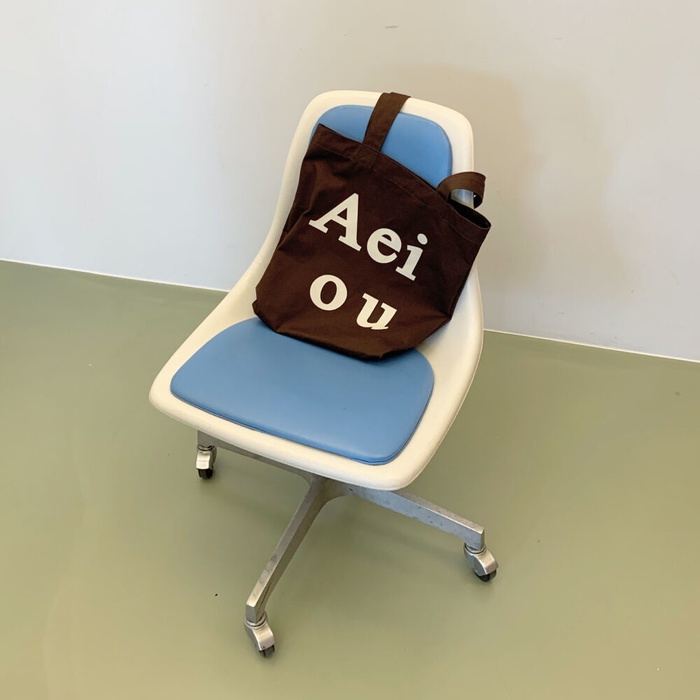 Túi tote Logo Aeiou Cotton order chính hãng Hàn Quốc