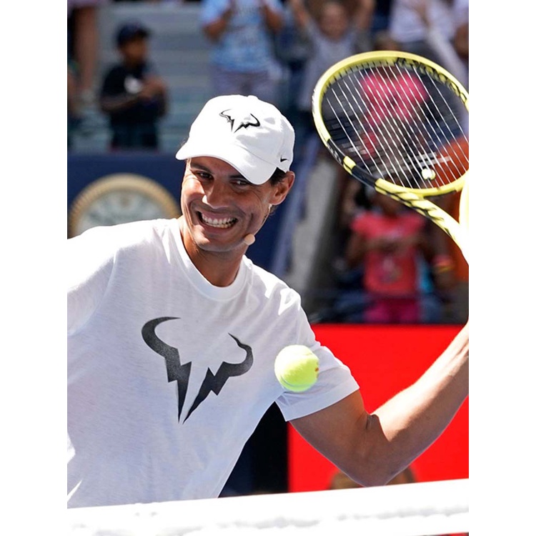 Áo Thun cotton Ngắn Tay In Hình Djokovic Jr. Kim Van Shi Nadal tennis