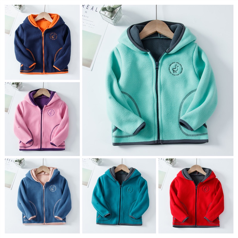 Áo Hoodie Dài Tay Thời Trang Thu Đông Cho Bé 100-160cm