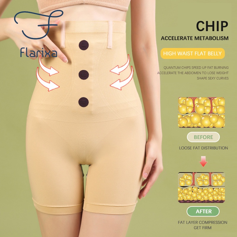 Flarixa Quần Lót Lưng Cao Định Hình Eo Thon Plus Size Cho Nữ