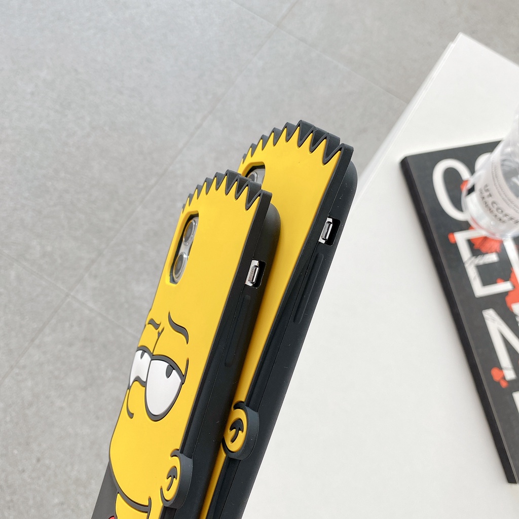 Ốp Điện Thoại TPU Dẻo Họa Tiết Hoạt Hình The Simpsons Dễ Thương Chống Sốc Cho iPhone 11 12 13 14 Pro Max XS XR 7 8 Plus