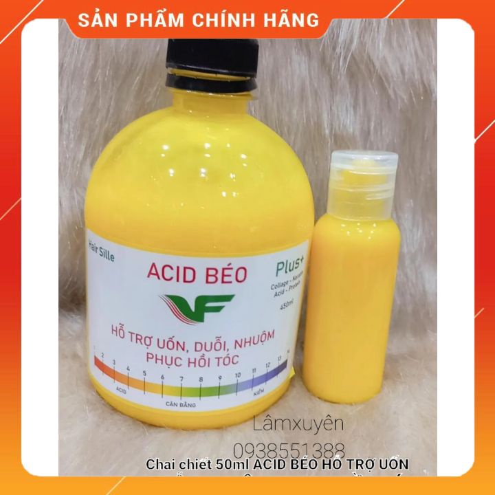 CHAI NHỎ 50ML Acid béo 🍔FREESHIP🍔hỗ trợ uốn _duỗi_nhuộm_chống xót,điều chỉnh độ PH,khóa màu,giảm mùi hôi, phục hồi tóc