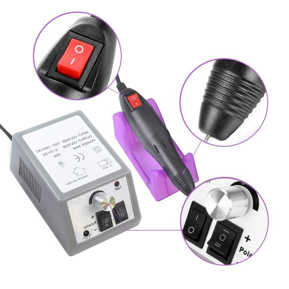 💅Máy mài móng tay,  đánh bóng dỡ móng nhanh, có thể điều chỉnh tốc độ máy mài móng tay - CunDecor
