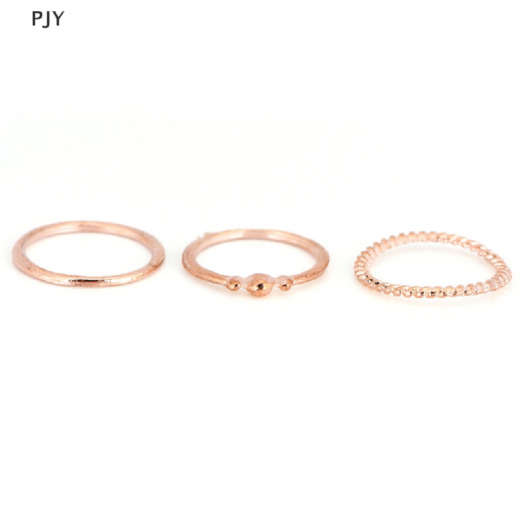 Bộ 12 Nhẫn Mạ Vàng Kiểu Dáng Cổ Điển Phong Cách Punk Dành Cho Nữ PJ