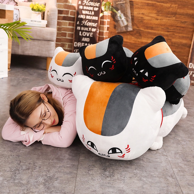 HYC Humey Đồ chơi nhồi bông Hình Mèo Hoạt Hình Gấu bông Natsume Yuujinchou Nyanko Sensei 50cm