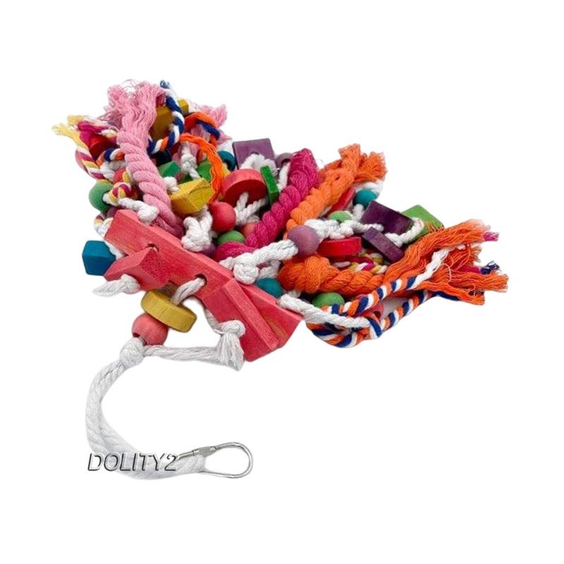 [Dolity2] Đồ Chơi Khối Gỗ Luyện Tập Nhai Cho Budgie Cockatiels