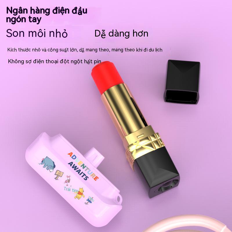 Cục Sạc Dự Phòng Không Dây Hình Viên Thuốc Con Nhộng Hoạt Hình Đáng Yêu