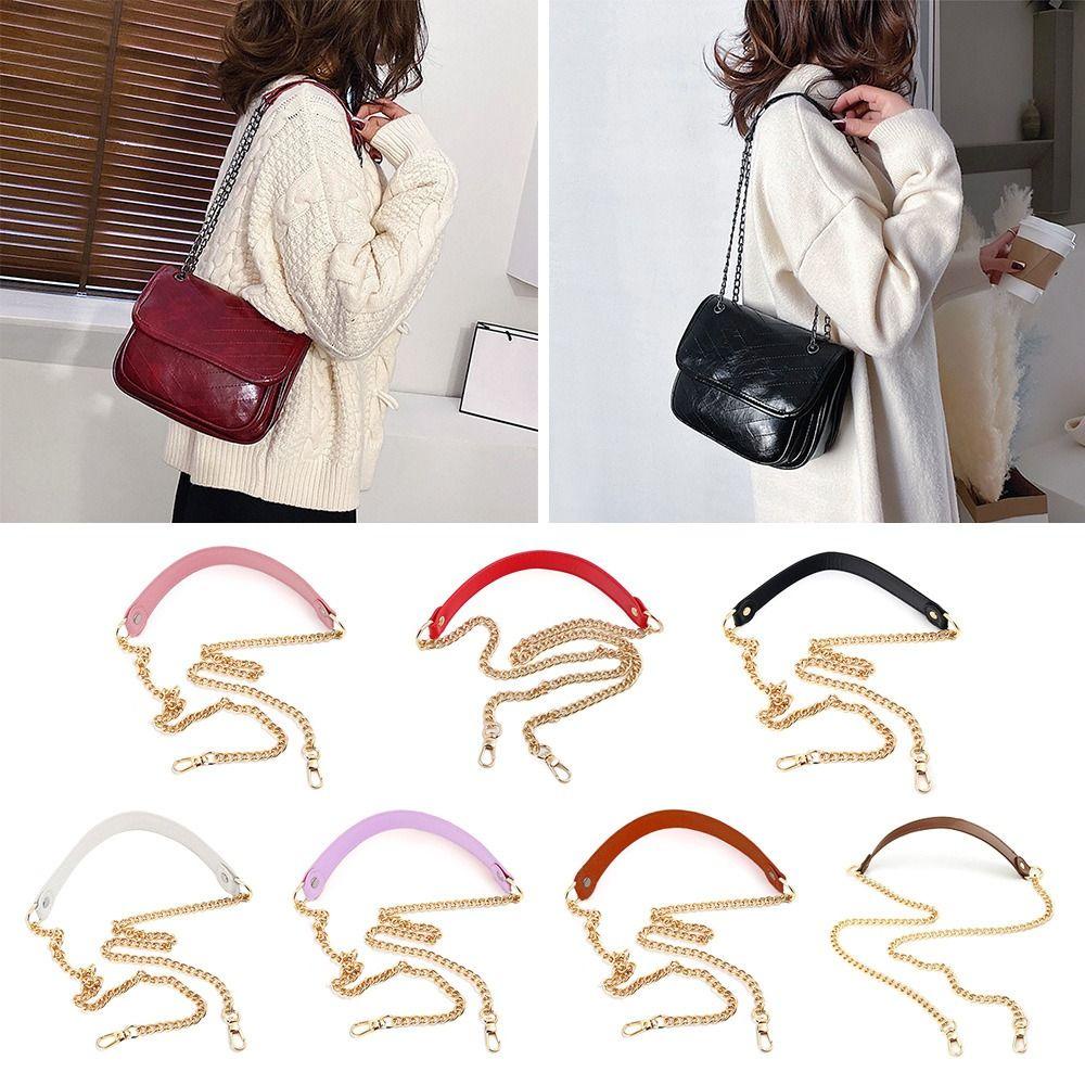 Quạt túi đeo vai phụ nữ thay thế dây xích kim loại vàng đai túi xách có thể điều chỉnh