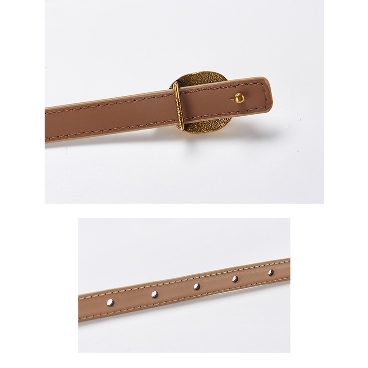 A721 Thắt lưng da bò hoạ tiết retro