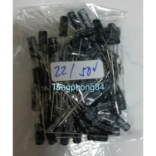 Tụ điện tốt 22uf-50v - giá 1 bịt 100 con 70k