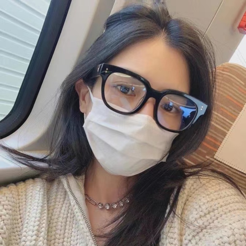 (KIQI-FASHION) COD Kính Cận Thị Gọng Vuông Thời Trang Hàn Quốc Cổ Điển Chống Ánh Sáng Xanh Cho Nam Và Nữ