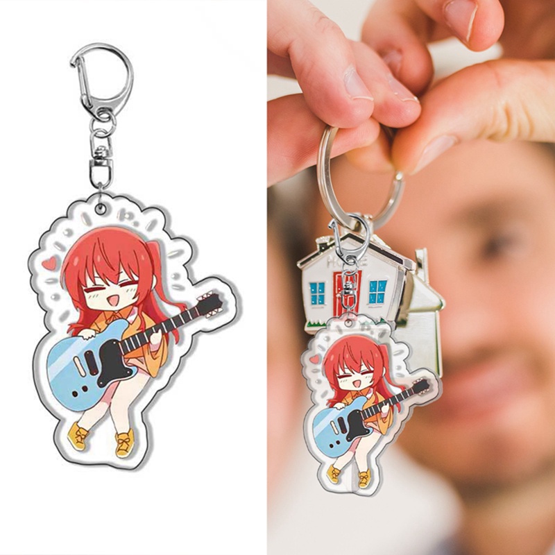 Anime BOCCHI THE ROCK! Móc Khóa Hóa Trang Nhân Vật Gotou Hitori Ijichi Nijika Yamada Ryo