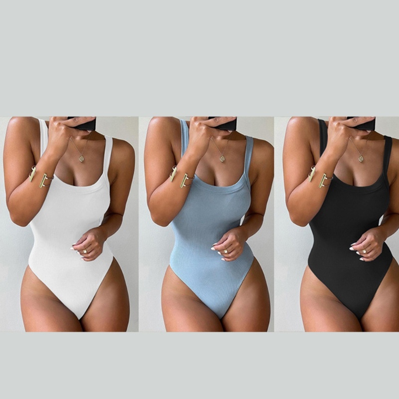 Áo Liền Quần Hai Dây Màu Trơn Thời Trang Mùa Hè Cho Nữ YOUYO