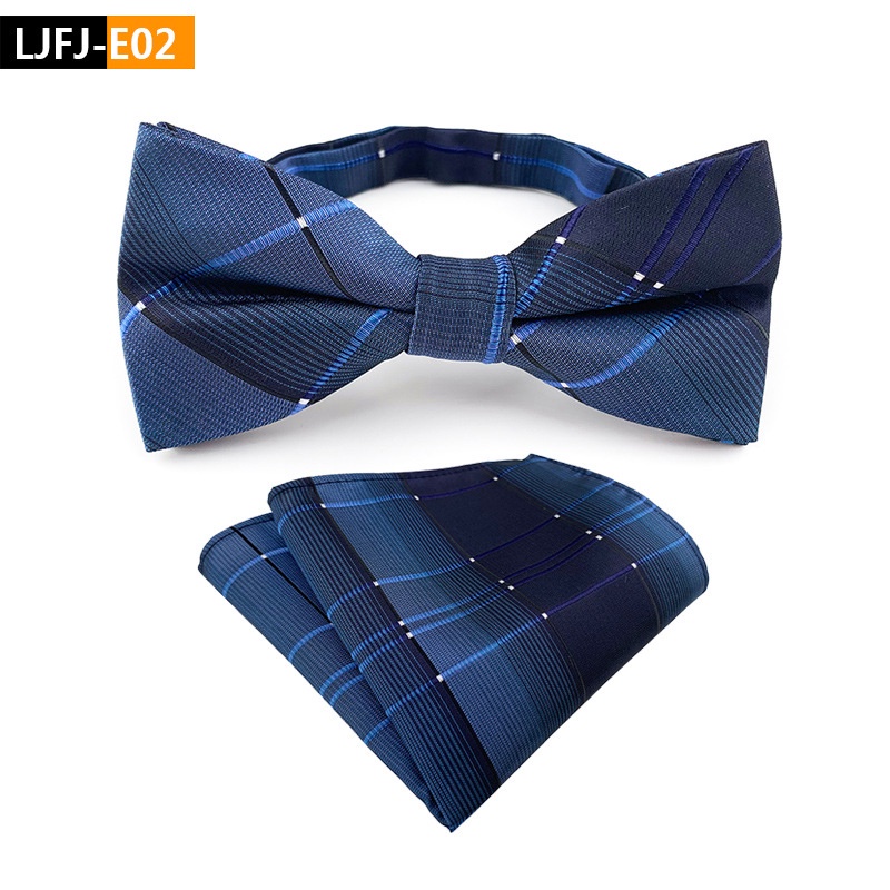 Set nơ đeo và khăn tay bỏ túi EFAN 18 mẫu tùy chọn thời trang dành cho nam