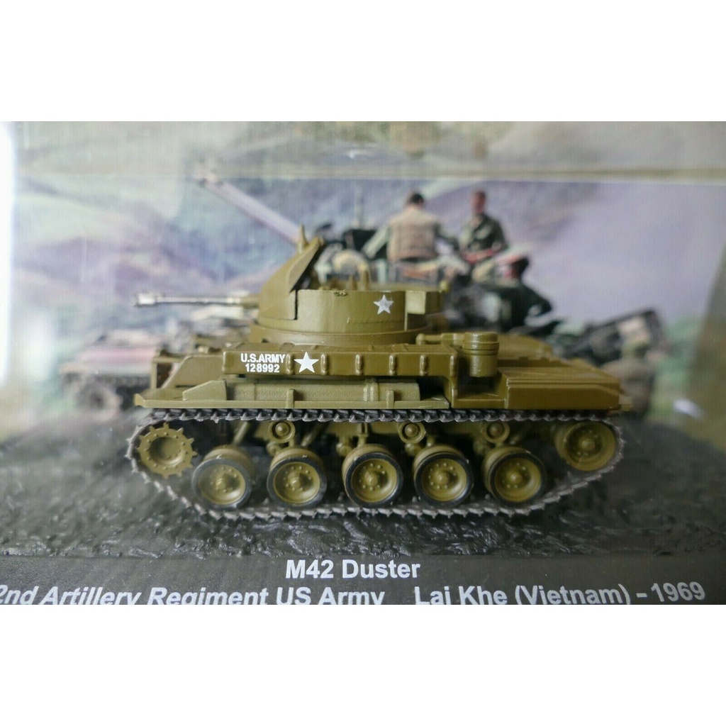 Mô hình xe tăng tỷ lệ 1:72 DeAgostini M-42 Lai Khe của Mỹ, năm 1969 trong CTVN