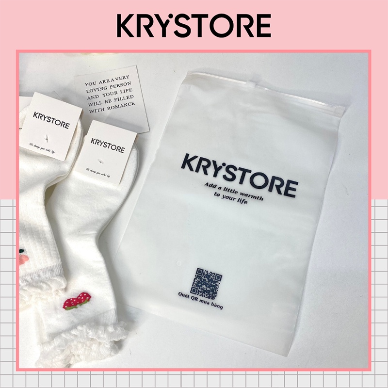 Túi zip kéo đựng tất size 20x25 cm