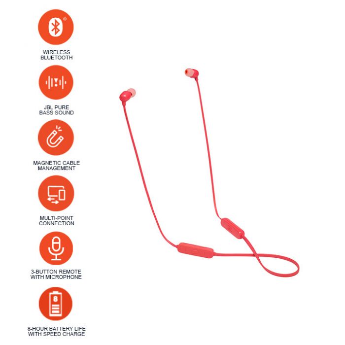 Tai Nghe Nhét Tai Bluetooth JBL T115BT - Công Nghệ Pure Bass Sound - Bảo Hành Hãng 6 Tháng