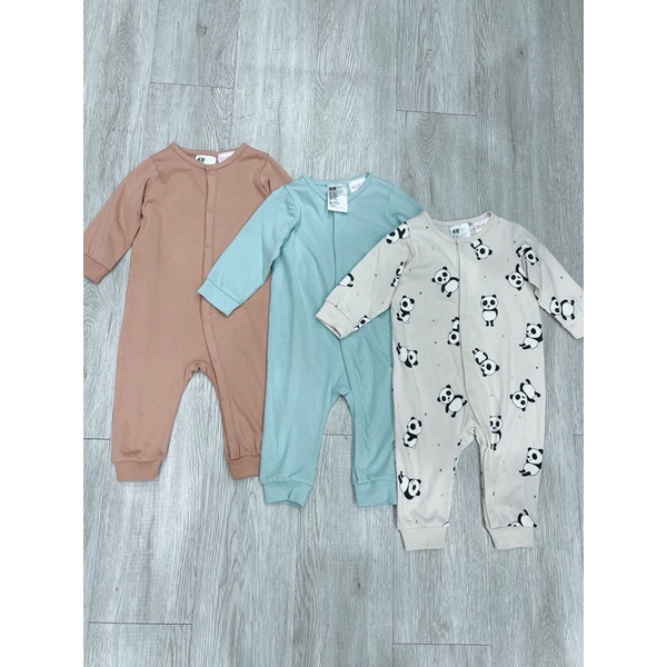 Set 3 body dài liền thân pyjamas HM auth