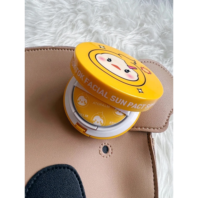 Phấn Chống Nắng Cushion An Toàn Cho Mẹ Và Bé ATOPALM TOK TOK Facial Sun Pact SPF43 PA+++ 15g