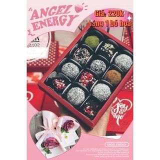 Socola valentine 9 viên, 12 viên, 16 viên, chocolate tình yêu full túi thiệp