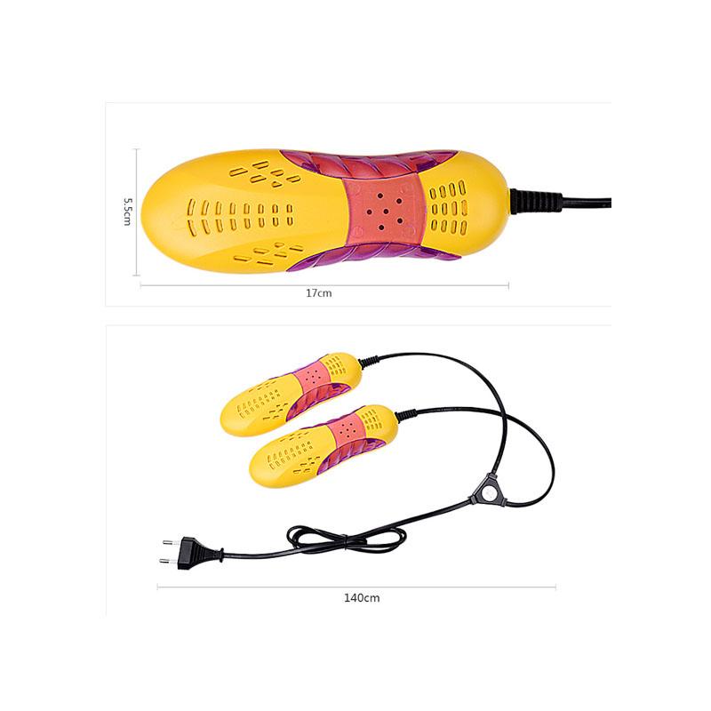 Full Box - Mày sấy, khử mùi giày, tất mini có đèn Led sử dụng điện sẵn màu vàng/Trắng